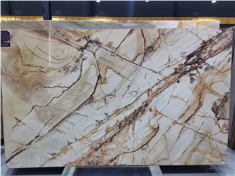 Goldtop New Natural Roma Imperial Quartzite Tiles Slab