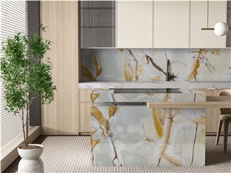 Goldtop New Natural Roma Imperial Quartzite Tiles Slab