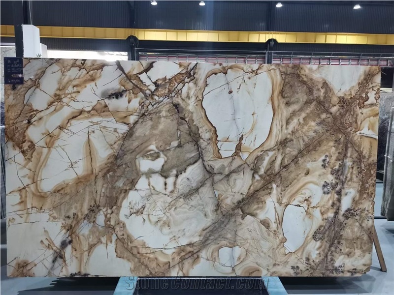 Goldtop New Natural Roma Imperial Quartzite Tiles Slab