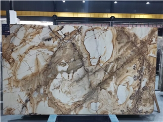 Goldtop New Natural Roma Imperial Quartzite Tiles Slab