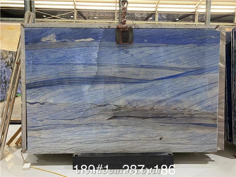 Goldtop New Quarry Natural Azul Blue Quartzite Tiles Slab