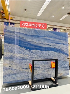Goldtop New Quarry Natural Azul Blue Quartzite Tiles Slab