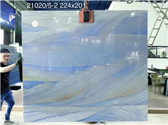 Goldtop New Quarry Natural Azul Blue Quartzite Tiles Slab