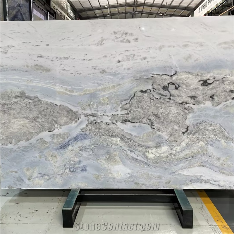 Goldtop New Quarry Natural Blue Cloud Quartzite Tiles Slab