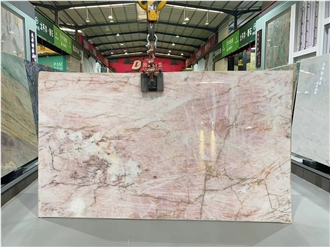 Goldtop New Quarry Natural Cristallo Pink Quartzite Slab