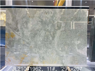 Goldtop New Quarry Natural Gold Blue Onyx Tiles Slab