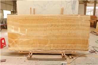 Goldtop New Quarry Natural Honey Onyx Tiles Slab