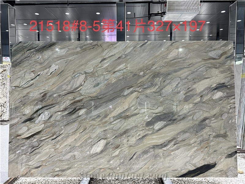 Goldtop New Quarry Natural Silk Road Quartzite Tiles Slab