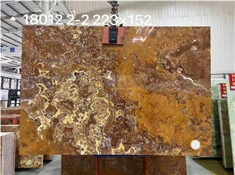 Goldtop New Quarry Natural Tiger Onyx Tiles Slab Goldtop New Quarry Natural Tiger Onyx Tiles Slab