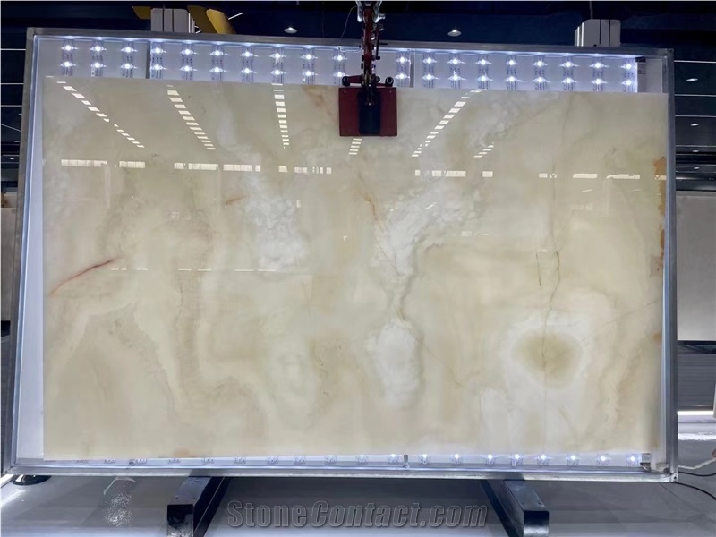 Goldtop New Quarry Natural White Onyx Tiles Slab