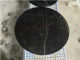 Goldtop OEM Black Marquina Round Table Tops Goldtop OEM Black Marquina Round Table Tops
