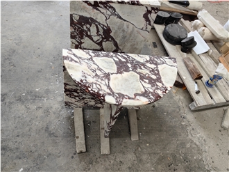 GOLDTOP OEM Natural Calacatta Viola Marble Table Tops