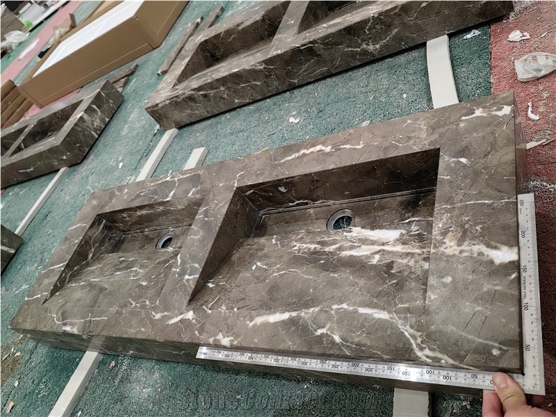GOLDTOP OEM Natural Turkey Grey Marble Countertops