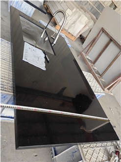 GOLDTOP OEM/ODM Black Galaxy Granite Countertops