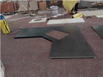 GOLDTOP OEM/ODM Black Volcano Granite Commercial Counters