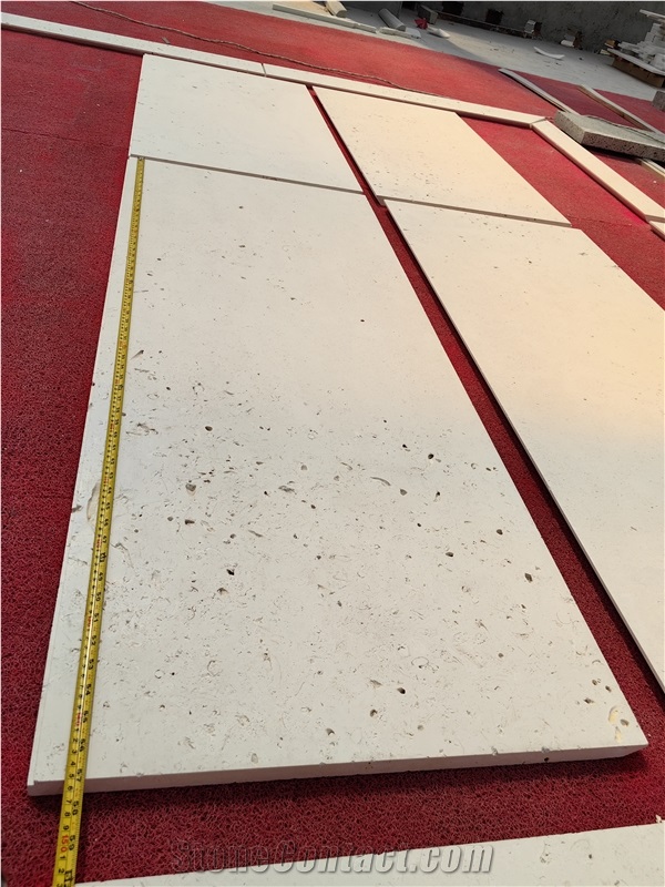 GOLDTOP OEM/ODM Ivory White Cheese Limestone Tiles