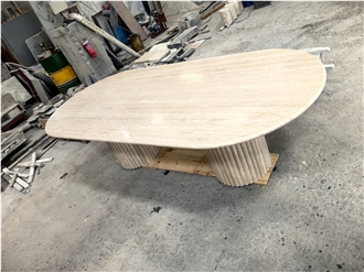 GOLDTOP OEM/ODM Natural Italy Romano Travertine Furniture