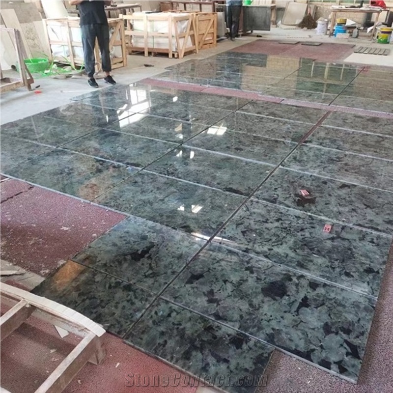 GOLDTOP Polished Lemurian Blue Granite Slabs For Tile