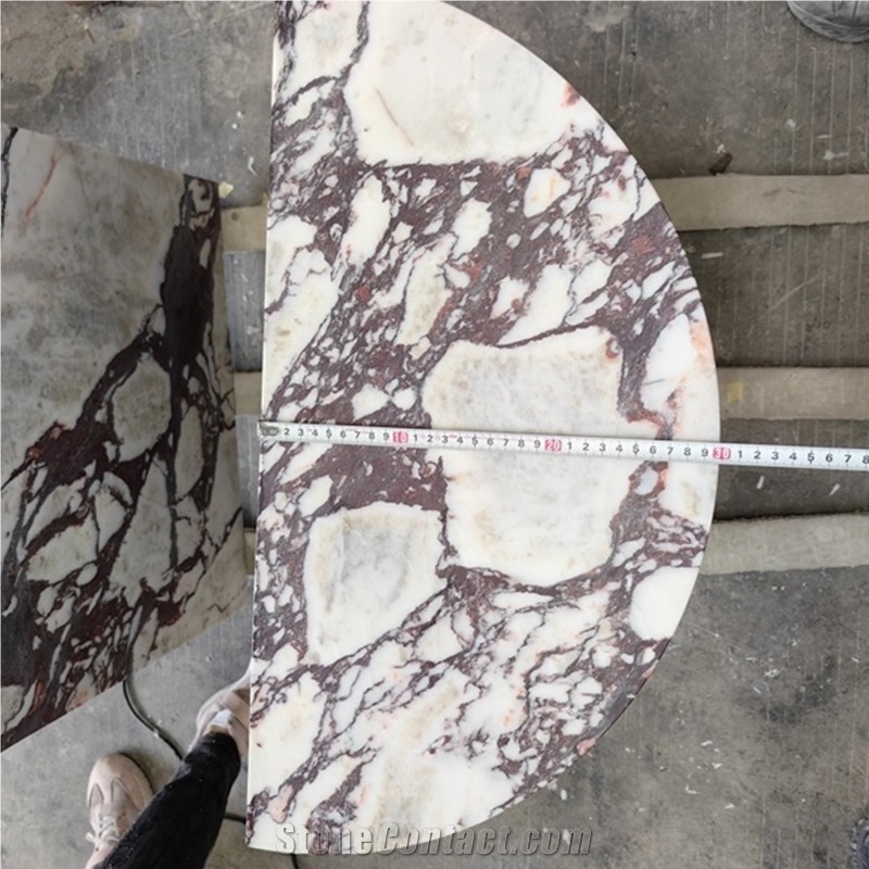 GOLDTOP Purple Calacatta Viola Marble Tables