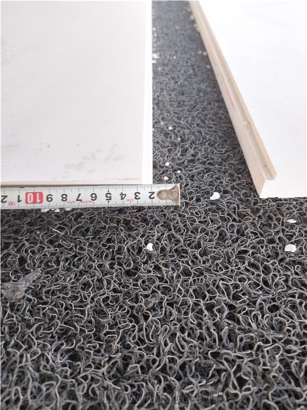 GOLDTOP White Limestone Slabs For Apartment Floor