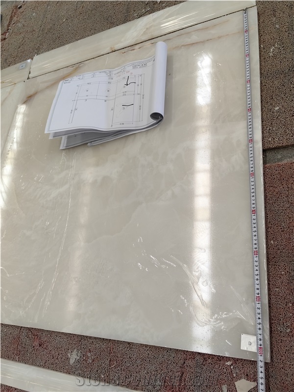 GOLDTOP White Onyx Natural Stone Tiles For Interior