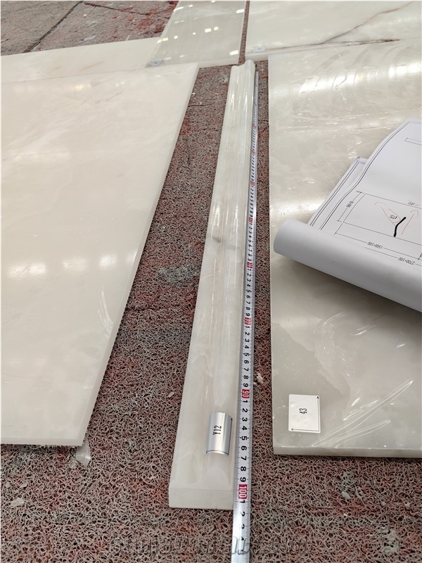 GOLDTOP White Onyx Natural Stone Tiles For Interior