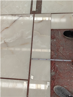 GOLDTOP White Onyx Natural Stone Tiles For Interior