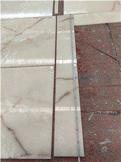 GOLDTOP White Onyx Natural Stone Tiles For Interior
