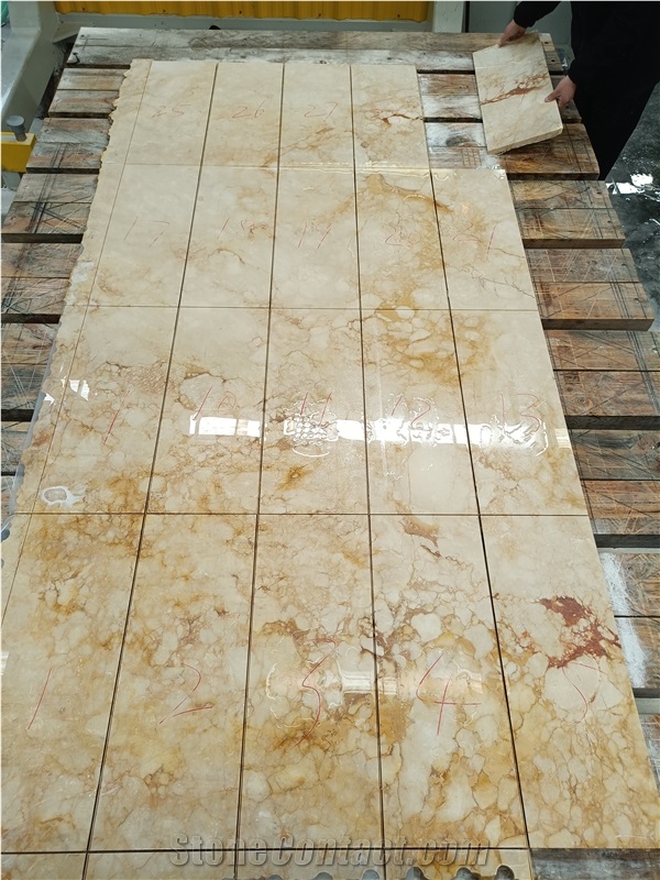 Hot Sale Polished Royal Amber Marble Slabs