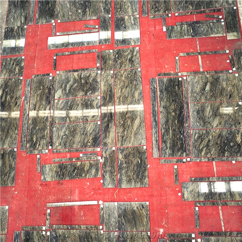 Hotel Good Quality Fusion Blue Quartzite Floor Tiles