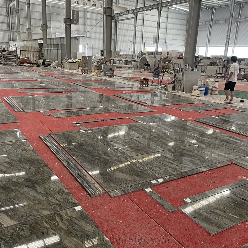Hotel Good Quality Fusion Blue Quartzite Floor Tiles