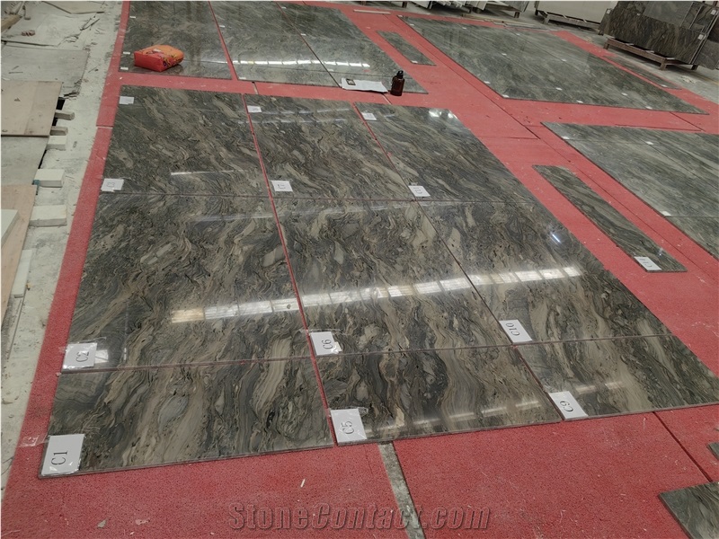 Polished Good Quality Blue Fusion Quartzite  Floor Tile