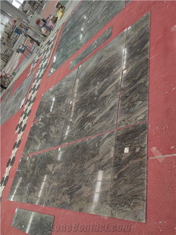 Polished Good Quality Blue Fusion Quartzite  Floor Tile