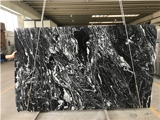 Macondo Black Quartzite Slabs, Tiles