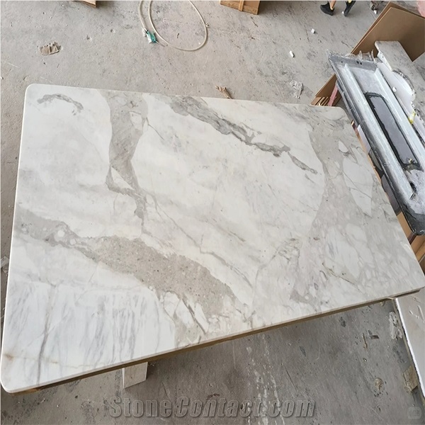 Akmonia Silver Marble Dining Table For Living Room
