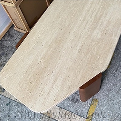 Allotype Travertine Coffee Table