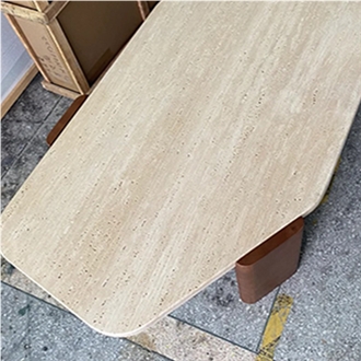 Allotype Travertine Coffee Table