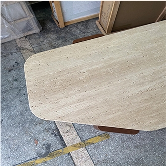 Allotype Travertine Coffee Table