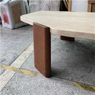 Allotype Travertine Coffee Table
