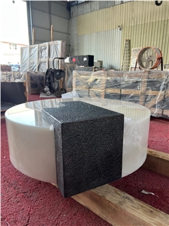 Custom White Onyx Stone Coffee Cafe Table Wholesale