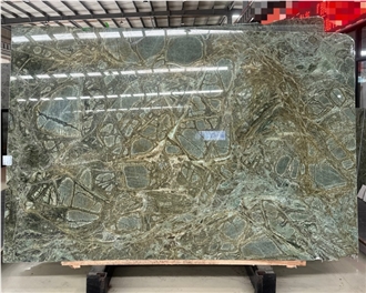 Green Peacock Marble Slabs