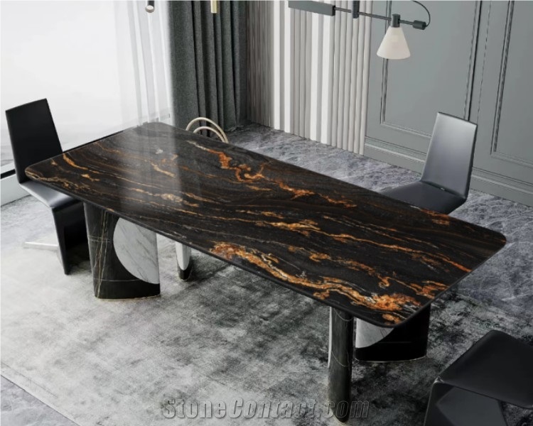 Magma Black Granite Slabs
