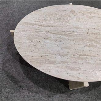 Modern Travertine Stone Coffee Table