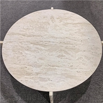 Modern Travertine Stone Coffee Table