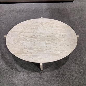 Modern Travertine Stone Coffee Table