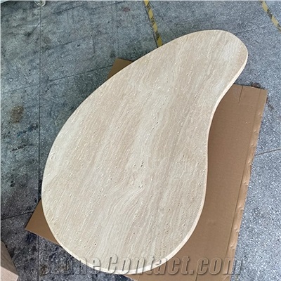 Nordic Travertine Coffee Table For Home