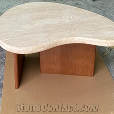 Nordic Travertine Coffee Table For Home