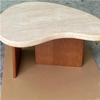 Nordic Travertine Coffee Table For Home