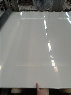 Crystal White Marble Look Quartz Slabs