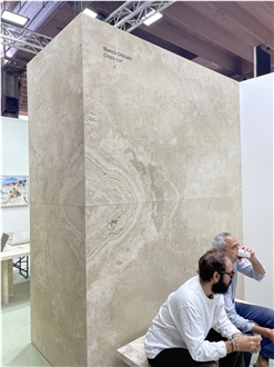 Travertino Romano Bianco Oniciato Slabs And Tiles